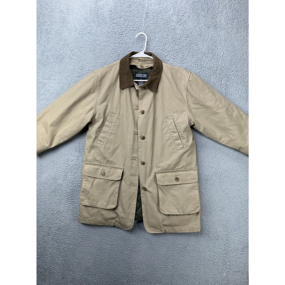 Lands' End Jackets & Blazers - Lands End Jacket Womens Medium 10-12 Thermolite Tan Field Barn Coat Button Front